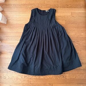 Anthropologie Black Pleated Dress